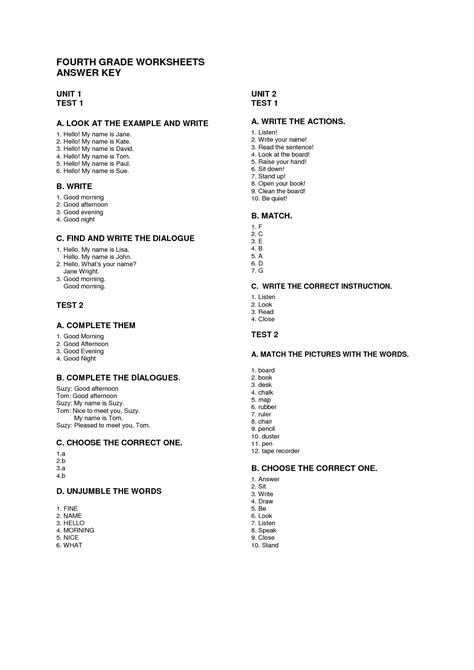 5th grade math answer key plus every worksheet includes a free answer key. 10 Best Images of 7th Grade Math Worksheets With Answer ...