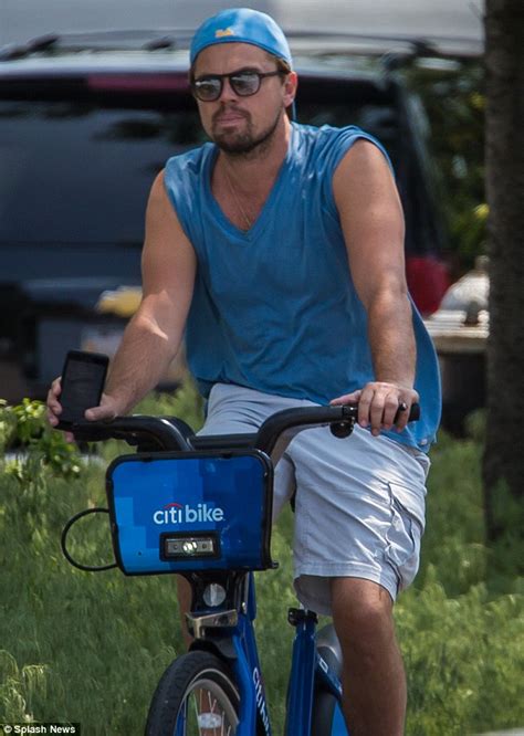 Leonardo Dicaprio Takes A Bike Ride With Mystery Blonde In New York