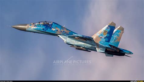 Ukrainian Air Force Sukhoi Su 27ub Flanker C Air Fighter Fighter