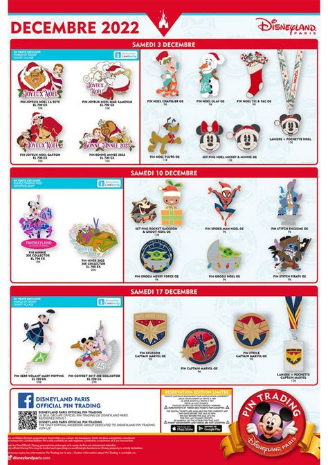 Disneyland Paris Pin Trading Schedule Released For December Mousesteps