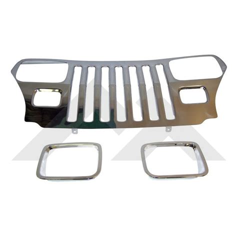 Jeep Part 55056587stk Stainless Steel Grille Overlay Kit Jeep Wrangler