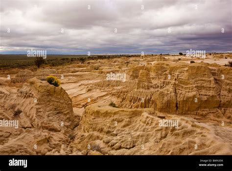 Eroded Shapes Of The Walls Of China Lake Mungo In South West New South