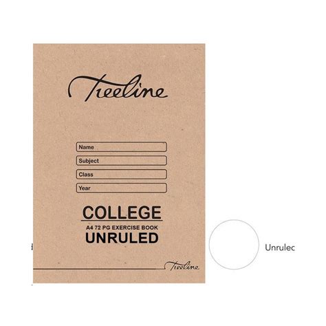 Treeline College A Pg Exercise Book Unruled