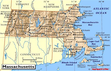 Map Of Massachusetts Coastline Coastal Map World