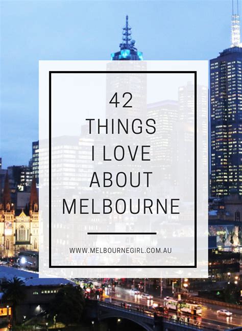 View travel resources for melbourne. 42 Things I Love about Melbourne - MELBOURNE GIRL