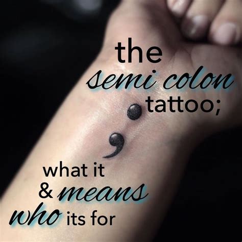 What Does A Semi Colon Tattoo Mean Bore Dodo