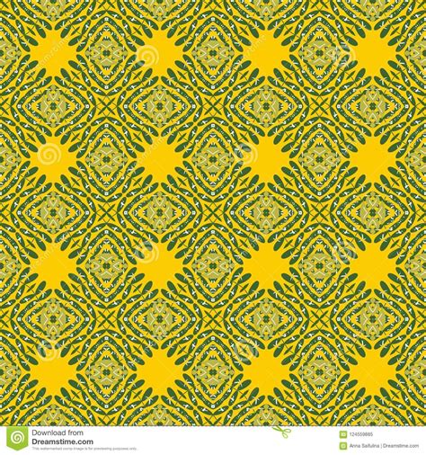 Seamless floral yellow narcissus pattern. Seamless Pattern With Floral Motifs. Design For Printing ...