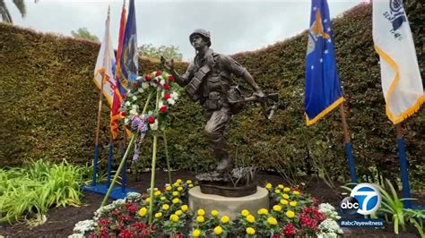 Monument To Vietnam War Veterans Unveiled At Richard Nixon Library And