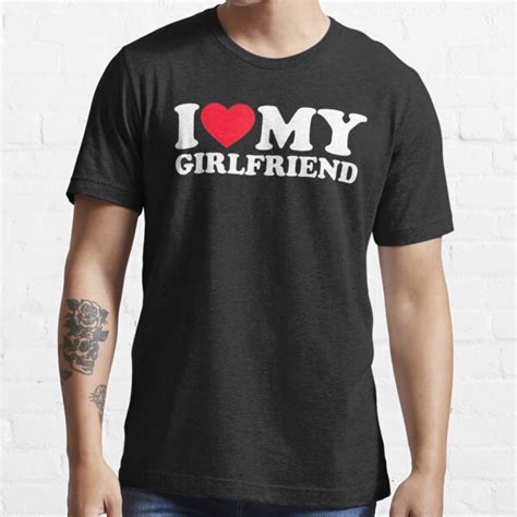 Gilet Classification Sil Vous Plaît Tee Shirt I Love My Girlfriend Dépenses Déviation Rouge