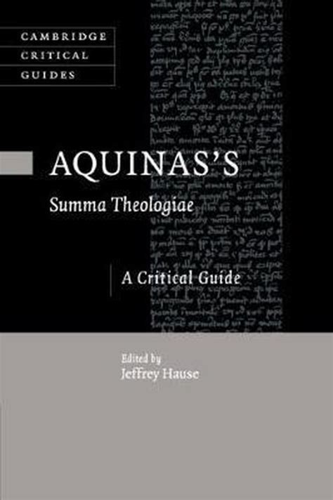 Cambridge Critical Guides Aquinass Summa Theologiae 9781107521438 Boeken