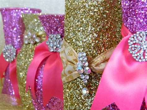 Tall wedding centerpieces are one of the brilliant ideas how to decorate your reception. Glitter | Fuschia wedding, Gold wedding centerpieces, Pink bridal shower