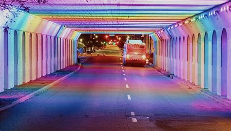 Birminghams Rainbow Light Tunnel Glows On With Approved Updates Bham Now