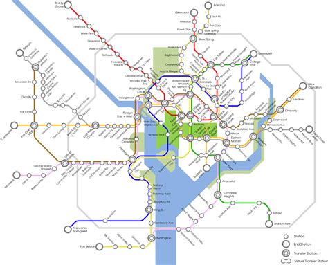Fantasy Transit Maps Virginia Metro Baltimore Subway Urban