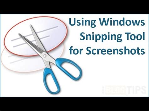 Using Windows Snipping Tool For Screenshots Youtube