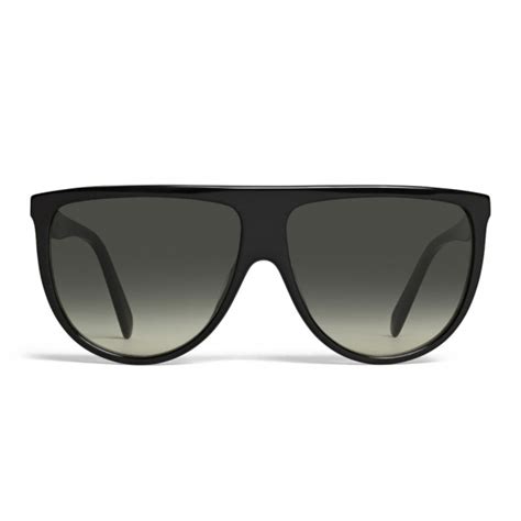 Céline Aviator Sunglasses In Acetate Black Slim Sunglasses Céline Eyewear Avvenice