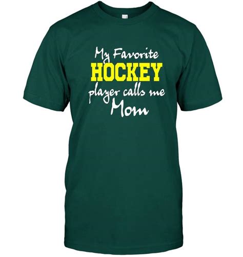 my favorite hockey player calls me mom t shirt fun cute mom vintage men t tee t shirts