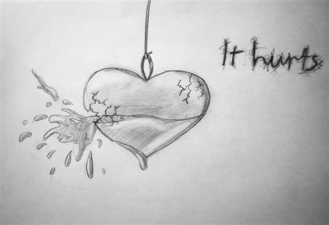 Heart touching pencil drawing step by step heart drawings dr odd. broken girl drawing - Google Search | Broken heart ...