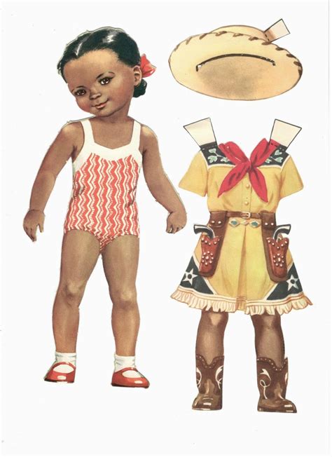 Paper Dolls As Fashion History A Charming African American Girl Paper