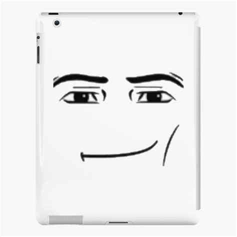 Roblox Default Male Face Smirking Smiling Ipad Case And Skin By