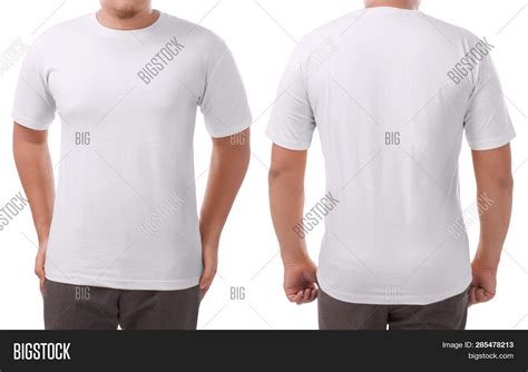 White T Shirt Mock Image And Photo Free Trial Bigstock
