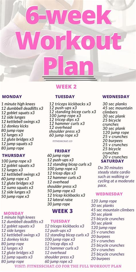 6 Week Summer Body Workout Plan Your Bikini Body Workout Plan In 2022