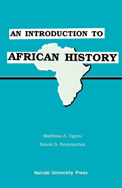 African Books Collective An Introduction To African History