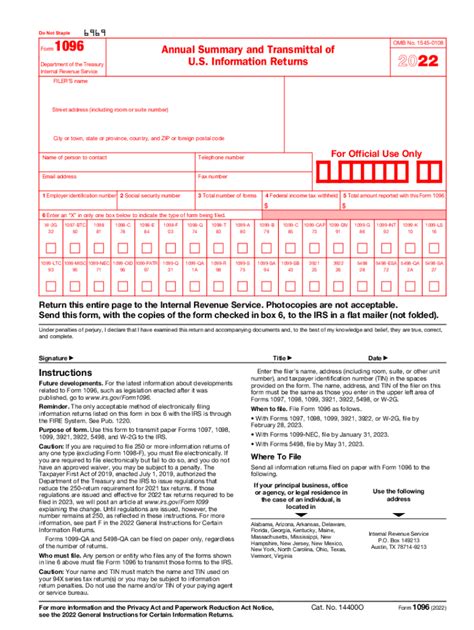 1096 2022 2024 Form Fill Out And Sign Printable Pdf Template