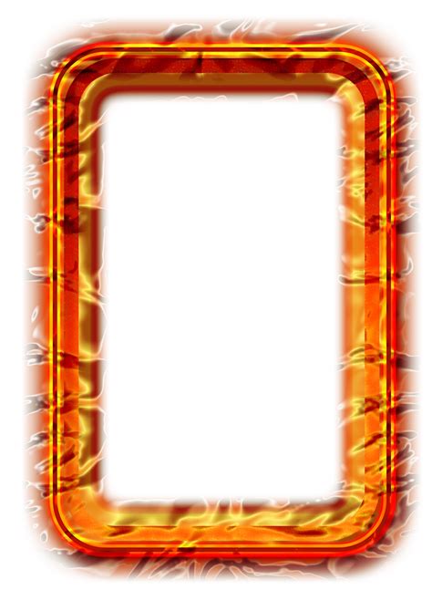 Fire Border Png Fire Clipart Frame Picture Frame 1182454 Vippng Images