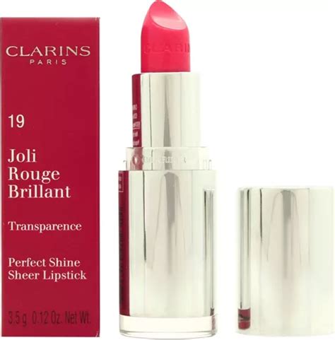 buy clarins joli rouge brilliant perfect shine sheer lipstick 3 5g 19 tropical pink from our