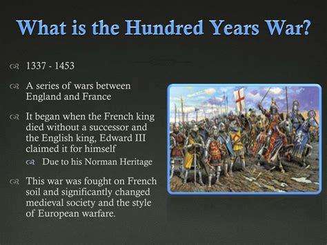 Ppt The Hundred Years War Powerpoint Presentation Free Download Id