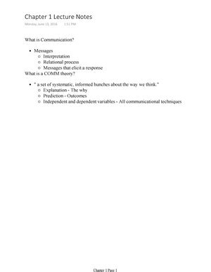 COMM 2030 Chapter 3 Lecture Notes 3 Warning TT Undefined Function