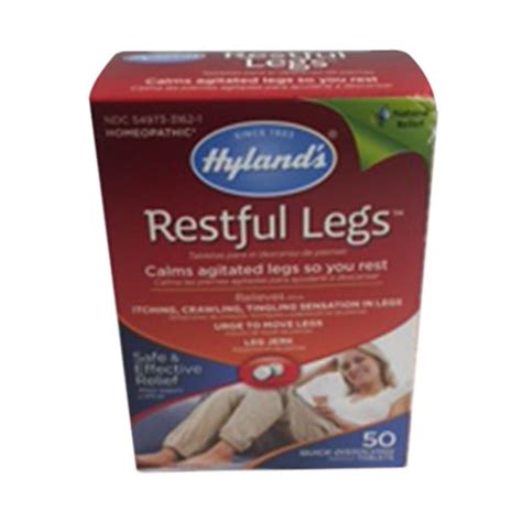 Hylands Restful Legs Safe And Effective Relief Homeopathic Tablets 50