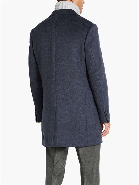 Moss Double Face Epsom Overcoat Charcoal At John Lewis And Partners