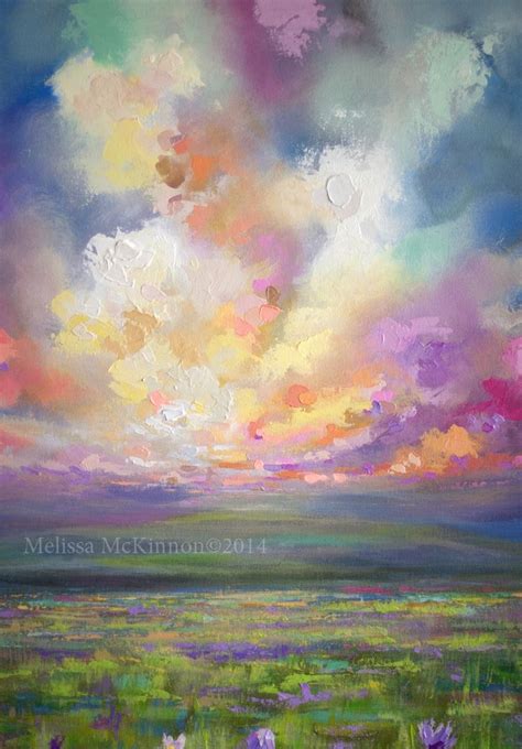 Melissa Mckinnon Paints A Glorious Sky Abstract Landscape Painting