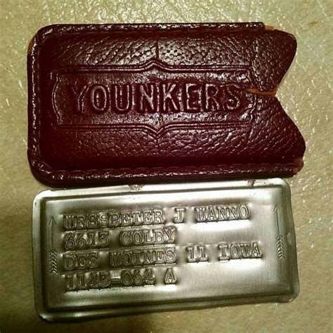 Unfortunately, we don't currently offer online application for this card. Old Younkers credit card plate | Name plate, Retro ...