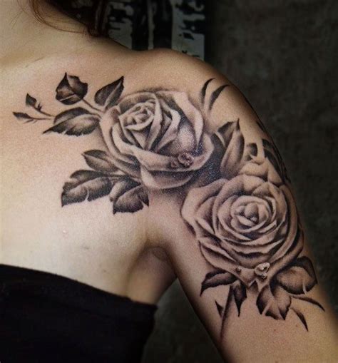 36 Marvelous Rose Shoulder Tattoo Ideas