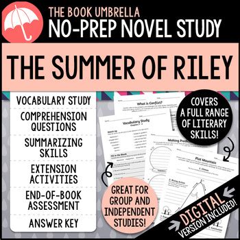 What about the courses on offer? The Summer of Riley by TheBookUmbrella | Teachers Pay Teachers