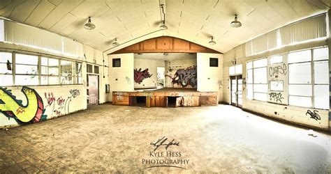 Abandoned Elementary School Gym Panorama Atlanta Ga Flickr