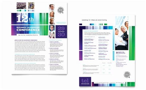 Conference Program Booklet Template Elegant Business Leadership