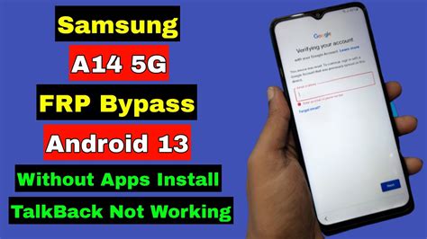 Samsung A G FRP Bypass Android Samsung A FRP Unlock Google Account Lock Without