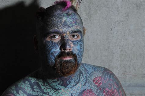 Britains Most Tattooed Man Mathew Whelan Makes Space For More