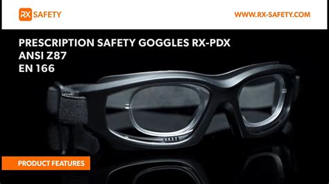 Prescription Safety Goggles Rx Pdx Ansi Z87 And En 166 Rx Safety