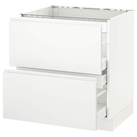 The average diyer or handy person should not be intimidated by the thought of installing ikea kitchen cabinets. IKEA - SEKTION white Base cabinet f/cooktop w/3 drawers ...