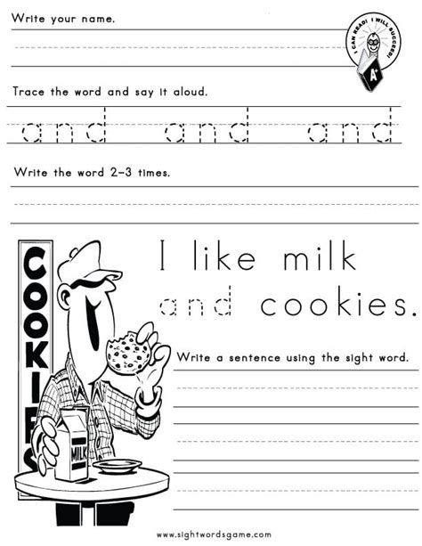 Sight Word Worksheet Oktober 2013