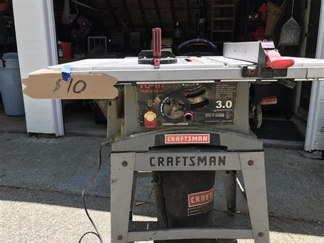 Yard Sale Find 10 Classic Craftsman Table Saw In Great Working