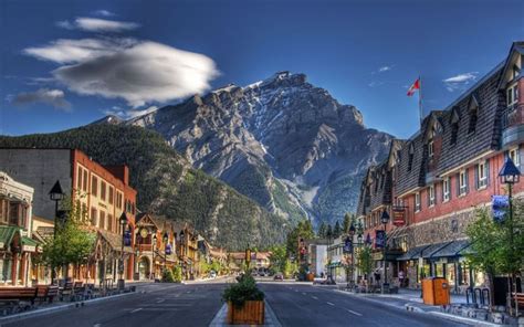 Télécharger Fonds Décran Montagnes Rocheuses La Ville Banff Alberta