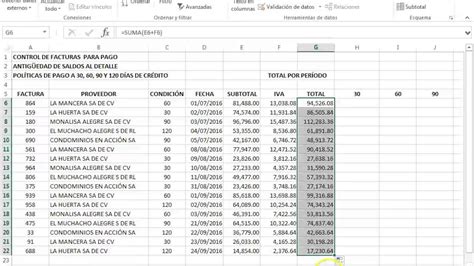 Plantillas Excel Control Facturas Charcot