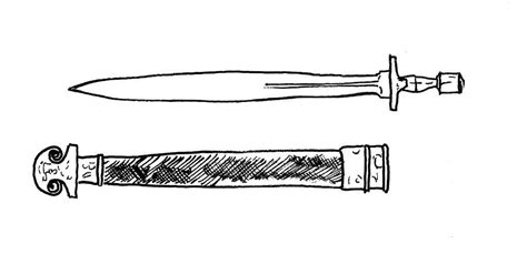 Xiphos A Straight Double Edged And Single Handed Iron Age Weapon
