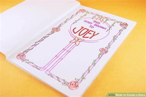 How To Create A Diary 15 Steps With Pictures Wikihow