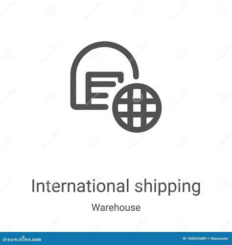 International Shipping Icon Vector From Warehouse Collection Thin Line